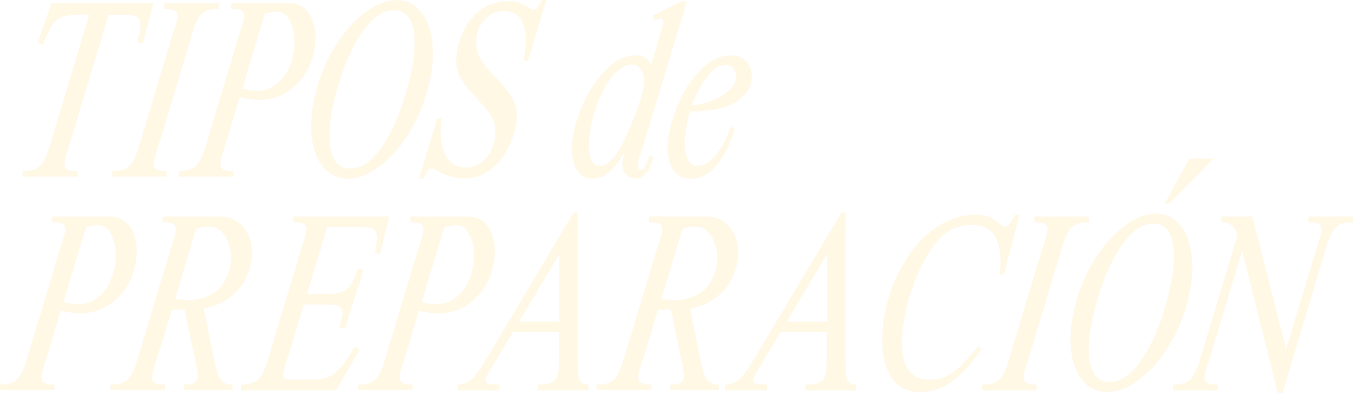 Tipos de preparacion